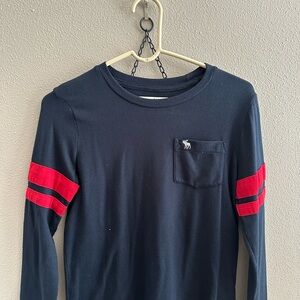 Abercrombie Kids Charcoal Long Sleeve Tee